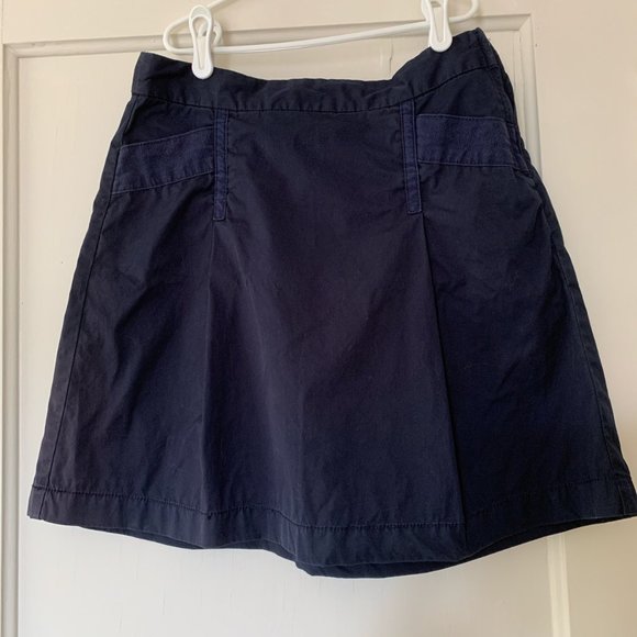 J. Crew vintage navy chino mini skirt - Picture 1 of 3